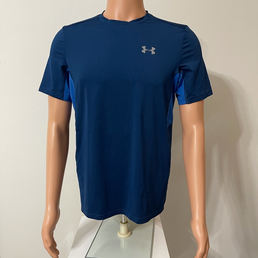 Under Armour Heat Gear blue t-shirt sz S